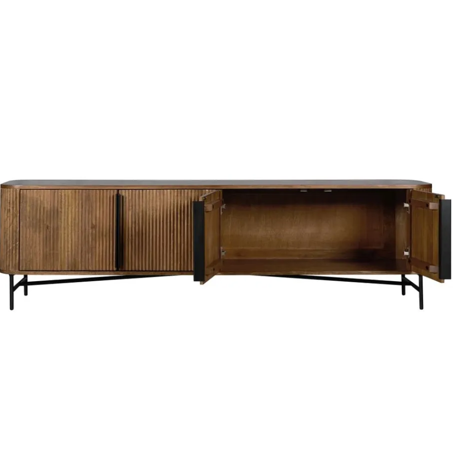 Tv-Meubels< TV-meubel Rego Bruin - 177x50x40 cm