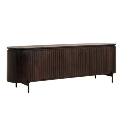 Tv-Meubels< TV-meubel Viktor Donkerbruin - 175x56x43 cm