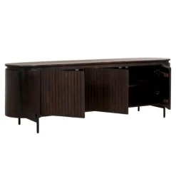 Tv-Meubels< TV-meubel Viktor Donkerbruin - 175x56x43 cm