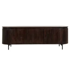 Tv-Meubels< TV-meubel Viktor Donkerbruin - 175x56x43 cm