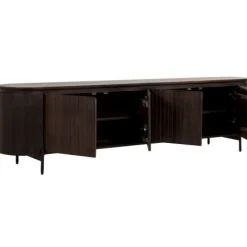 Tv-Meubels< TV-meubel Viktor Donkerbruin - 210x56x43 cm