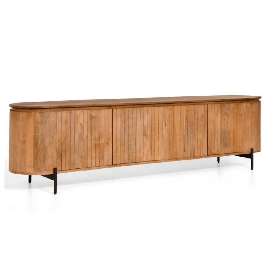 Tv-Meubels< TV-meubel Viktor Lichtbruin - 210x56x43 cm