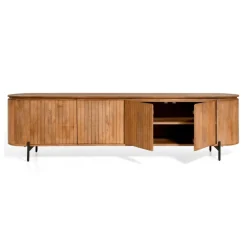 Tv-Meubels< TV-meubel Viktor Lichtbruin - 210x56x43 cm