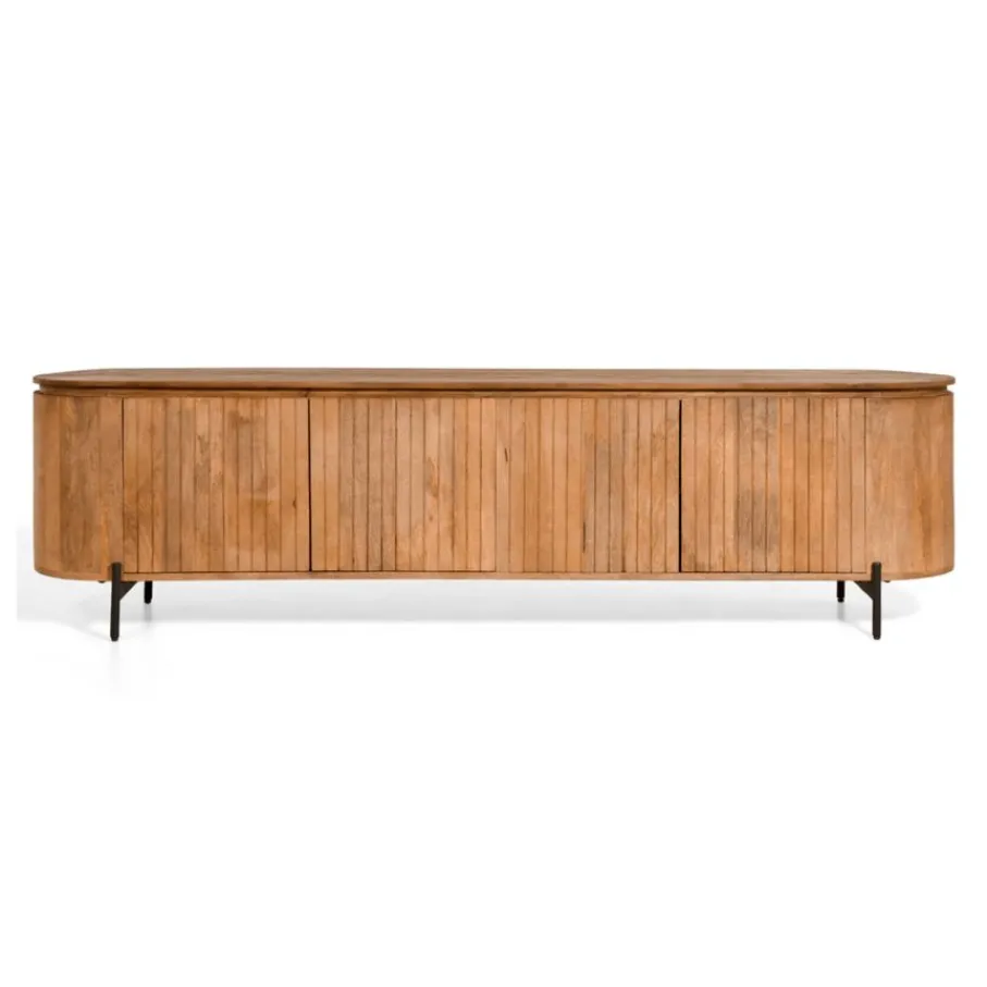 Tv-Meubels< TV-meubel Viktor Lichtbruin - 210x56x43 cm