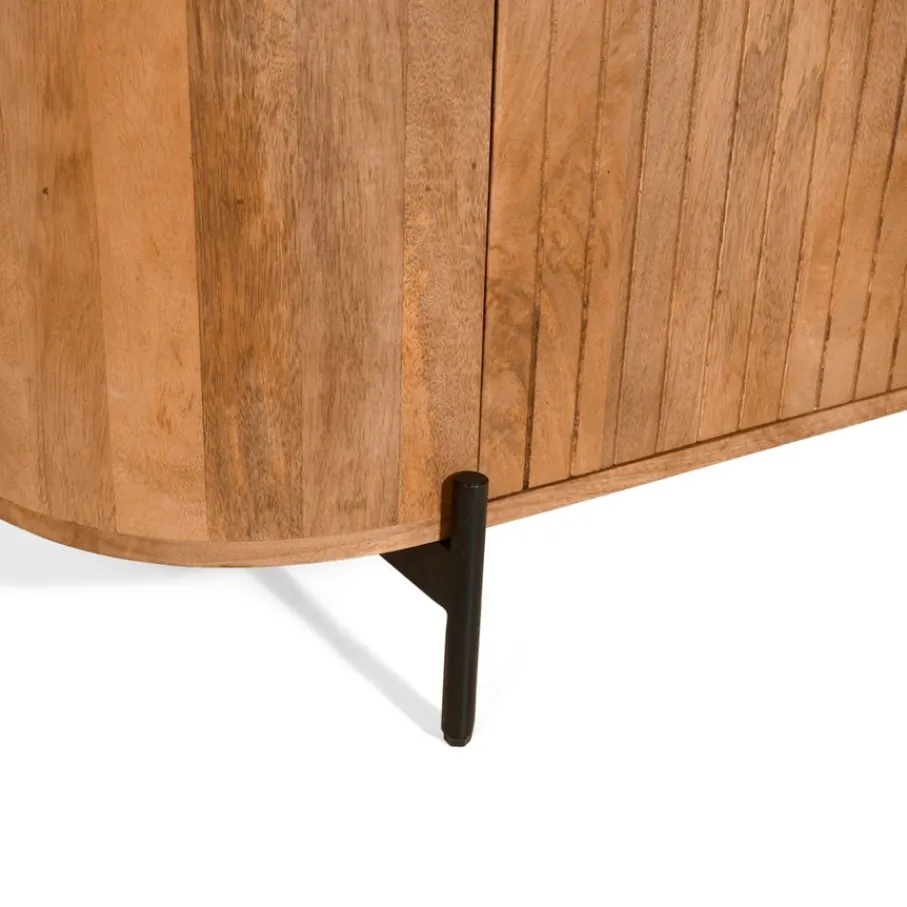 Tv-Meubels< TV-meubel Viktor Lichtbruin - 210x56x43 cm