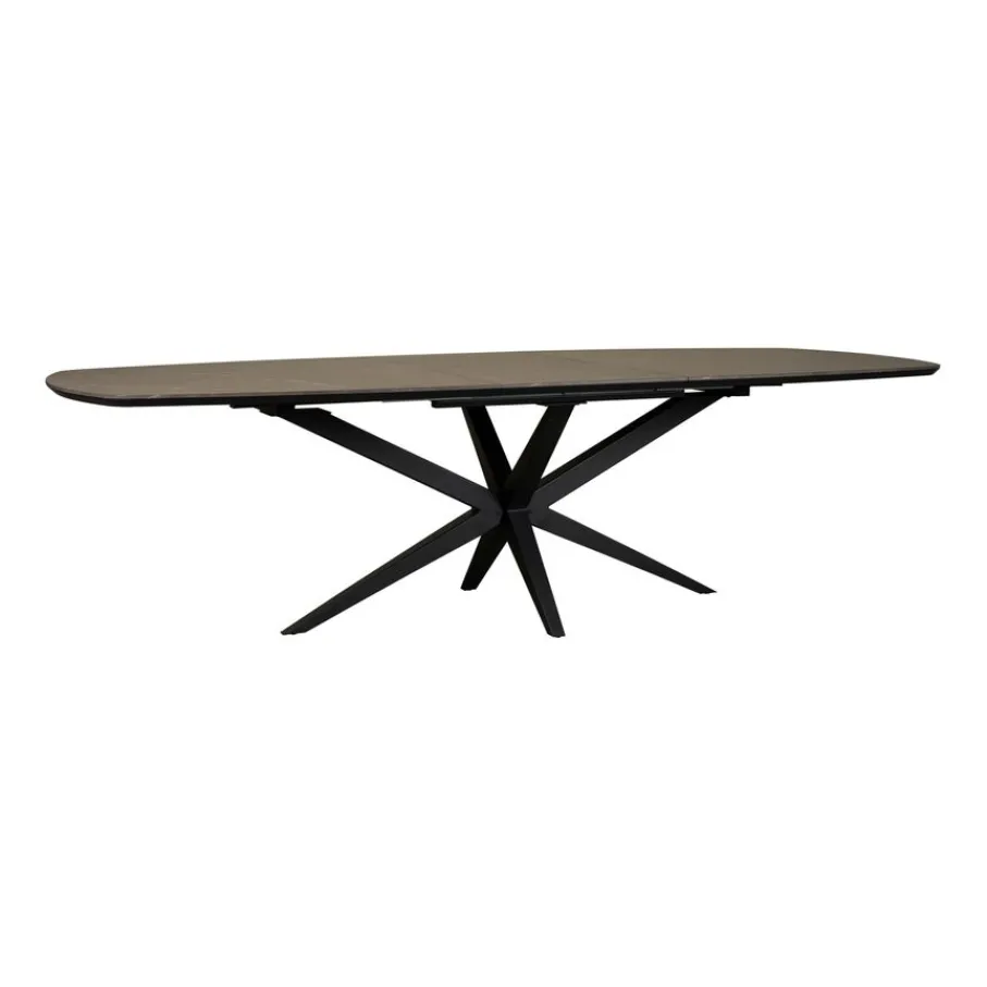 Eettafels< Uitschuifbare Eettafel Enjoy Donkergrijs - 220/277x120 cm