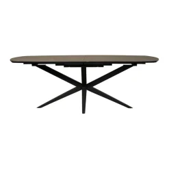 Eettafels< Uitschuifbare Eettafel Enjoy Donkergrijs - 220/277x120 cm