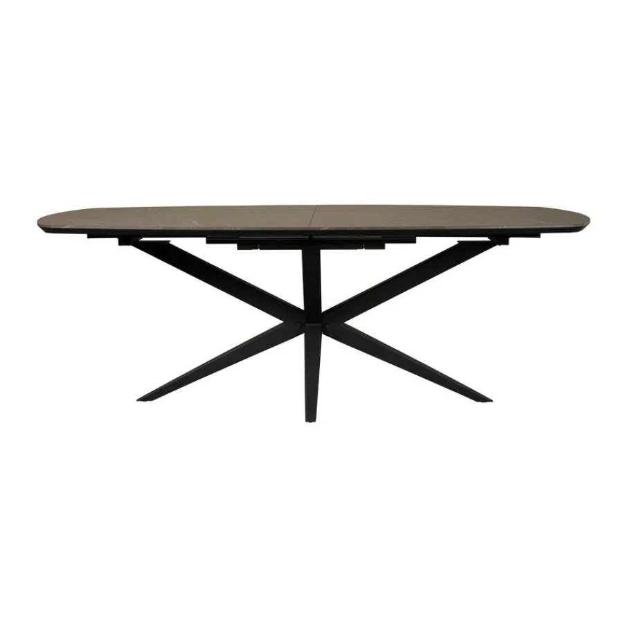 Eettafels< Uitschuifbare Eettafel Enjoy Donkergrijs - 220/277x120 cm
