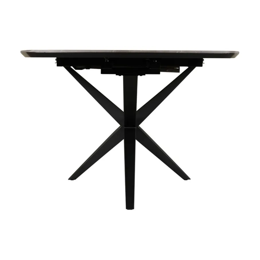 Eettafels< Uitschuifbare Eettafel Enjoy Donkergrijs - 220/277x120 cm