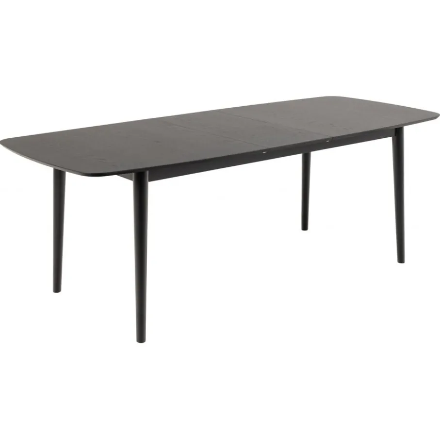 Eettafels< Uitschuifbare Eettafel Saga Zwart - 180/219x90 cm