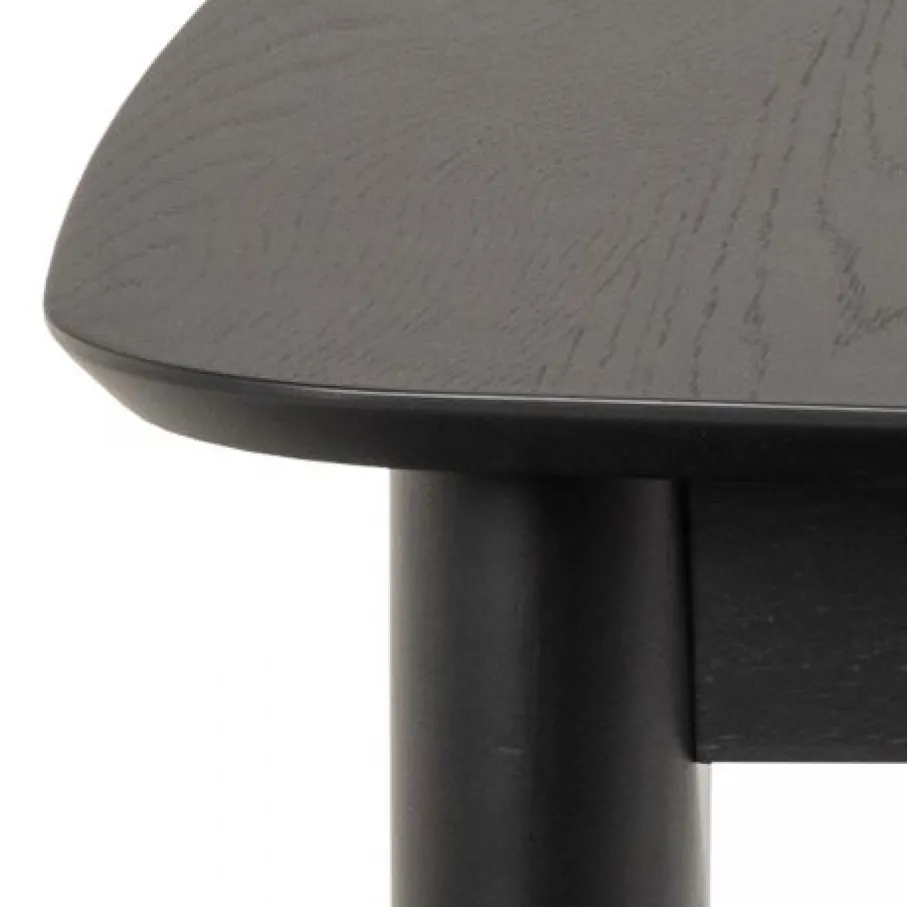 Eettafels< Uitschuifbare Eettafel Saga Zwart - 180/219x90 cm