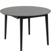 Eettafels< Uitschuifbare Eettafel Saga Zwart - 115/154x115 cm