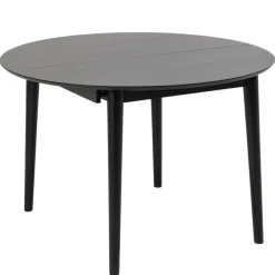 Eettafels< Uitschuifbare Eettafel Saga Zwart - 115/154x115 cm