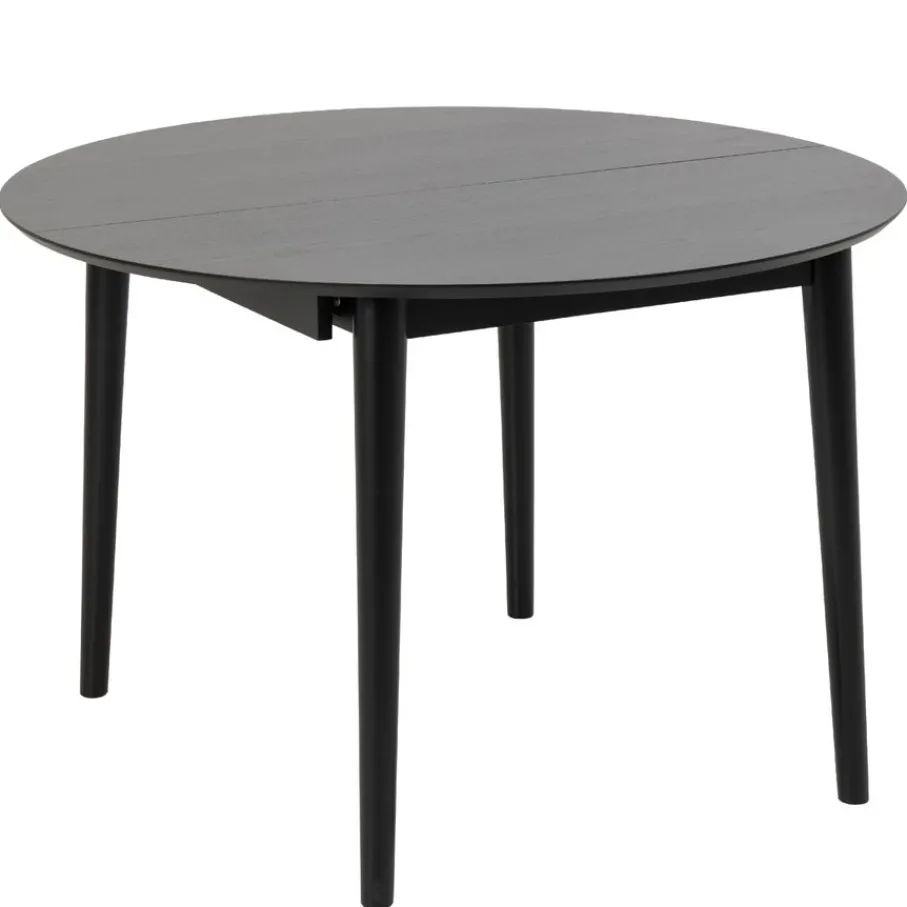 Eettafels< Uitschuifbare Eettafel Saga Zwart - 115/154x115 cm