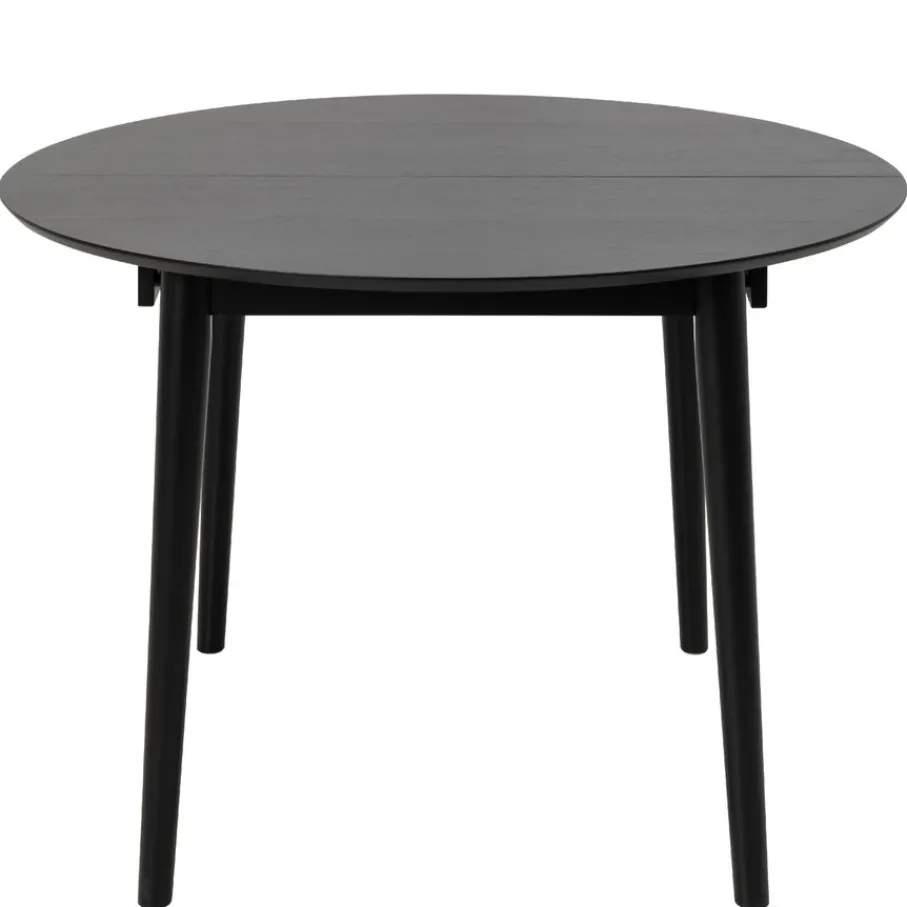 Eettafels< Uitschuifbare Eettafel Saga Zwart - 115/154x115 cm
