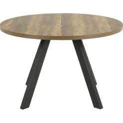 Eettafels< Uitschuifbare Eettafel Soren Bruin - 120/210x120 cm