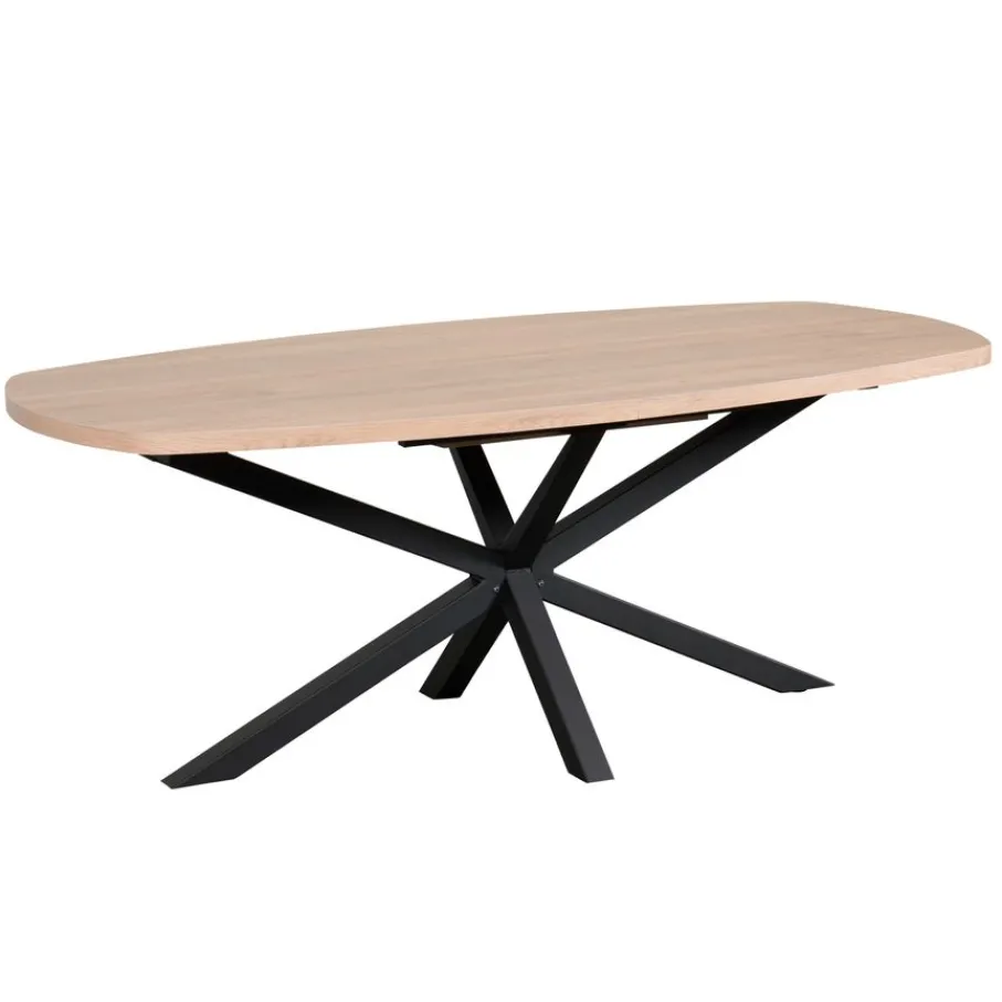 Eettafels< Uitschuifbare Eettafel Vieuw Old Oak - 200/257x102