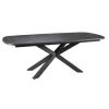 Eettafels< Uitschuifbare Eettafel Zwanenburg Zwart - 220/280x100