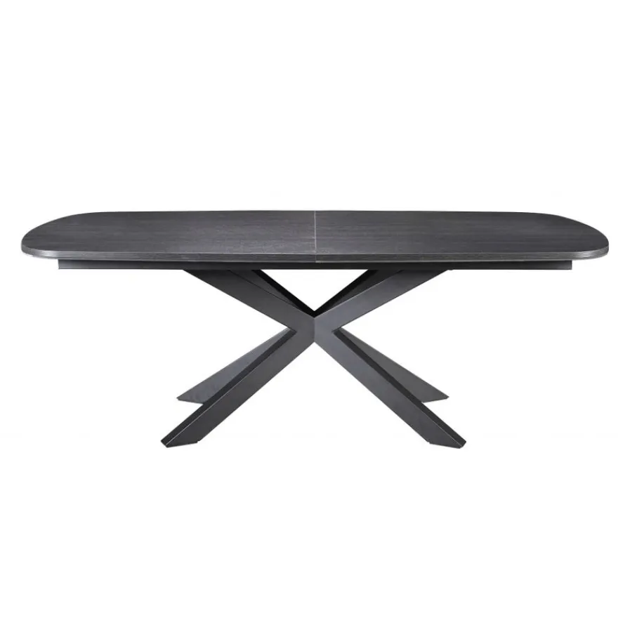 Eettafels< Uitschuifbare Eettafel Zwanenburg Zwart - 220/280x100