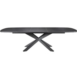 Eettafels< Uitschuifbare Eettafel Zwanenburg Zwart - 220/280x100