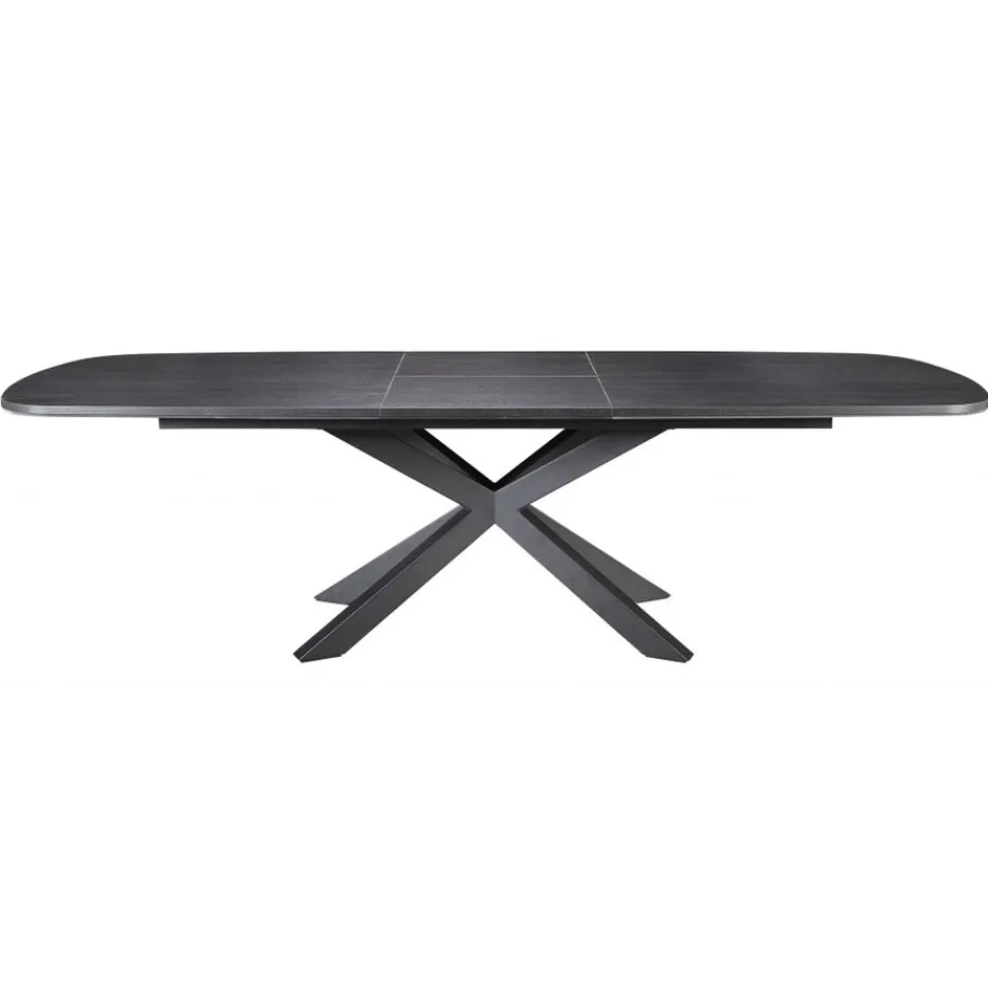 Eettafels< Uitschuifbare Eettafel Zwanenburg Zwart - 220/280x100