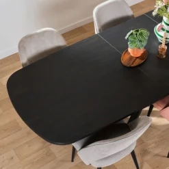 Eettafels< Uitschuifbare Eettafel Zwanenburg Zwart - 220/280x100