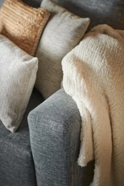 Plaids<Unique Living Plaid Teddy Ivoor - 150x200 cm