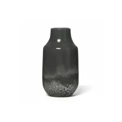 Vazen & Potten< Vaas Atlas Donkergrijs - 27 cm hoog