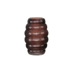 Vazen & Potten< Vaas Belly Bruin - 23 cm hoog