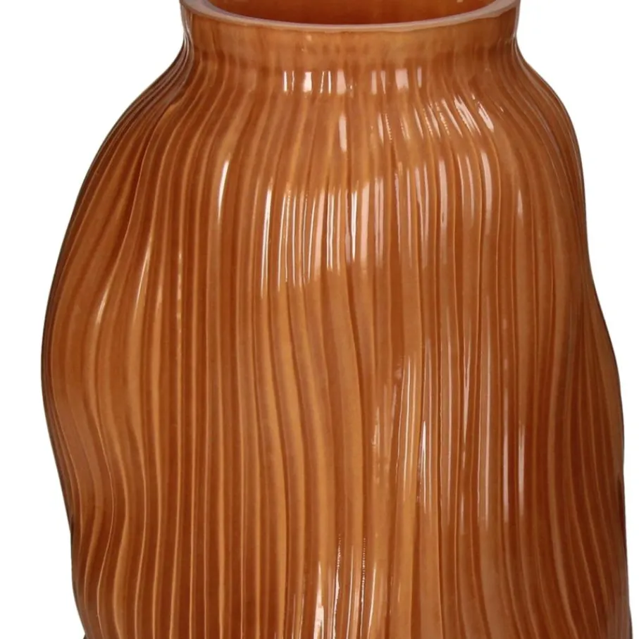 Vazen & Potten< Vaas Cies Roestbruin - 24 cm hoog