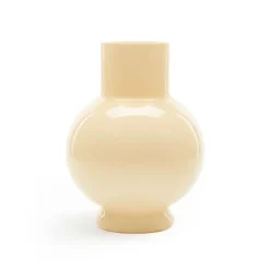 Vazen & Potten< Vaas Deborah Beige - 39 cm hoog