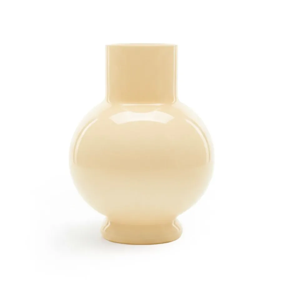 Vazen & Potten< Vaas Deborah Beige - 39 cm hoog