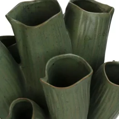 Vazen & Potten< Vaas Koral Groen - 33x29 cm