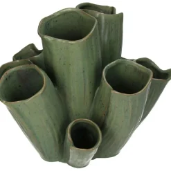 Vazen & Potten< Vaas Koral Groen - 33x29 cm