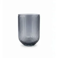 Vazen & Potten< Vaas Mia Donkergrijs - 24 cm hoog