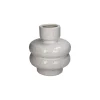 Vazen & Potten< Vaas Patou Wit - 19 cm hoog