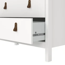 Opbergkasten< Vitrinekast Dallas Wit - 79x199x33 cm