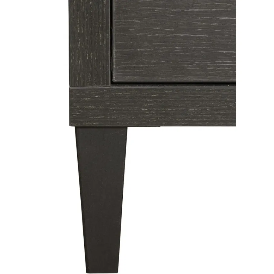 Vitrinekasten< Vitrinekast Zwanenburg Zwart - 67x212x48 cm