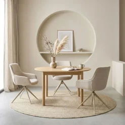 Vloerkleden<Brinker Carpets Vloerkleed Bellano ST Crème - Ø 200 cm