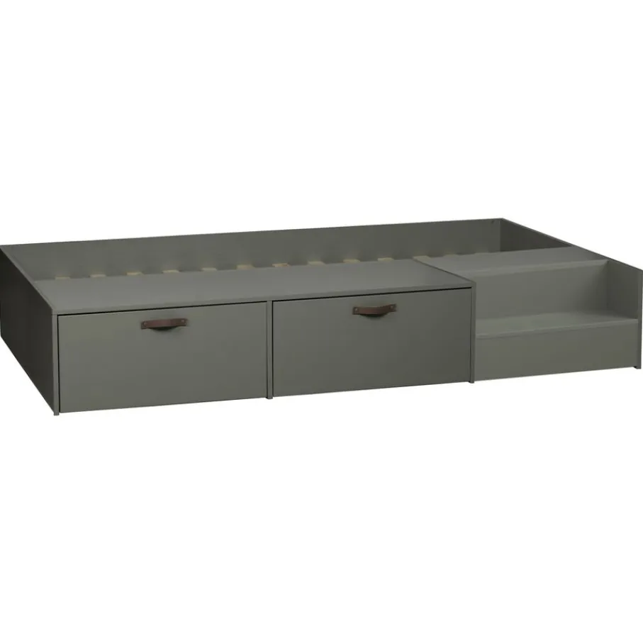 Eenpersoonsbedden<VTwonen Bed Stage Groen - 80x200 cm