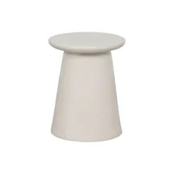 Bijzettafels<VTwonen Bijzettafel Button Wit - Ø 35 cm