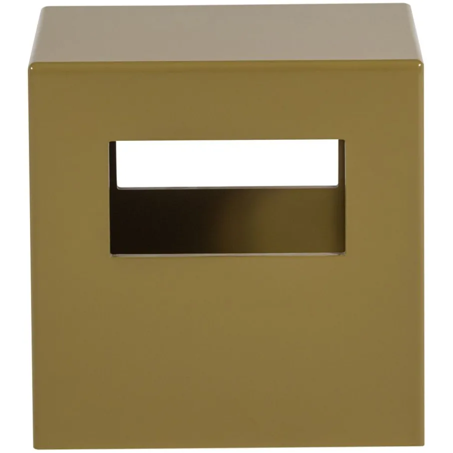 Bijzettafels<VTwonen Bijzettafel Modern Honinggeel - 40x40 cm