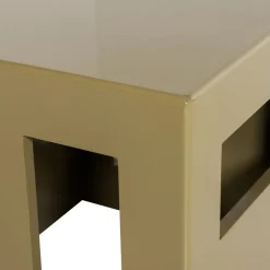 Bijzettafels<VTwonen Bijzettafel Modern Honinggeel - 40x40 cm
