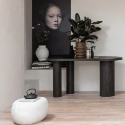 Bijzettafels<VTwonen Bijzettafel Pebble Wit - 50x50 cm