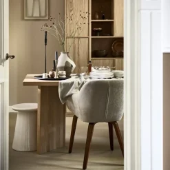 Eetkamerstoelen<VTwonen Eetkamerstoel Base Naturel