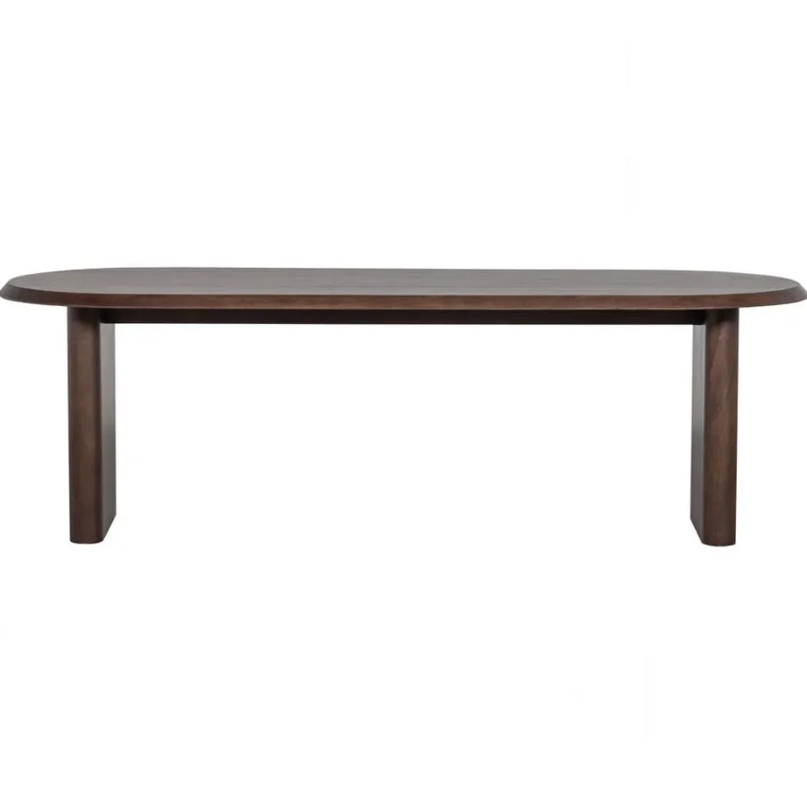 Eettafels<VTwonen Eettafel Ellips Bruin - 240x90 cm