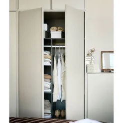 Kledingkasten<VTwonen Kast Daily Greige - 100x200x58 cm