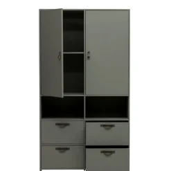 Kledingkasten<VTwonen Kledingkast Stage Groen - 103x185x40 cm