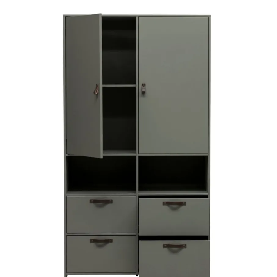Kledingkasten<VTwonen Kledingkast Stage Groen - 103x185x40 cm