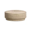 Bijzettafels|Poefs & Krukjes<VTwonen Poef Pearl Beige - Ø 80 cm